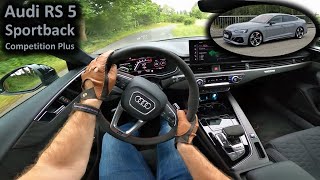 2023 Audi RS 5 Sportback Competition plus  POV test drive [upl. by Aneer682]