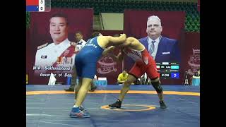 AKAKHIDZE KAZ vs ELASHGARI IRI Qual FS 86 kg [upl. by Suciram]