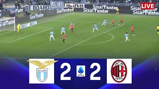 Lazio vs Milan Draw  202425 Serie A Full Match [upl. by Herrera]