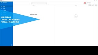 MiCollab Cross Launching MiTeams Meetings MiVoice Business [upl. by Viridi568]