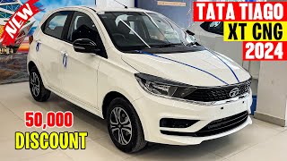 New Tata Tiago XT Cng 2024  Tiago XT  On Road Price  Tiago 2024 model [upl. by Arikahc205]