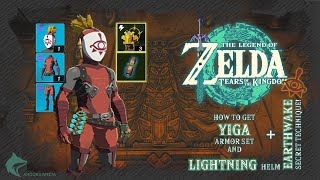 Zelda  How to Get Yiga Clan Armor Lightning Helm and Earthwake Secret Technique [upl. by Meelas]