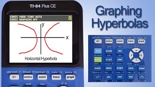 TI 84 Plus CE Hyperbola Graphing [upl. by Kalvin]