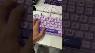 MelGeek MOJO84 Vaporwave  Kailh Crystal Burgundy Pro Switch [upl. by Adiaj]