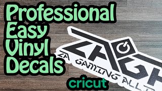 How to Easily Make Professional Vinyl Decals  Cricut Tutorial [upl. by Adnat]