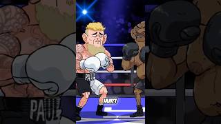 Jake Paul knocks out Mike Tyson jakepaul cartoon [upl. by Ury95]