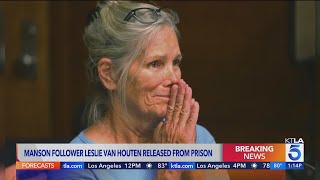 Charles Manson follower Leslie Van Houten released from California prison [upl. by Ansley]