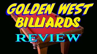 Pool Table Tech Reviews GOLDEN WEST BILLIARDS [upl. by Ardnuhsor87]