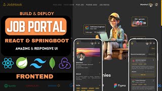 Full Stack Job Portal Application with React amp Springboot  Frontend  MongoDB  Redux  Episode 1 [upl. by Ailla812]