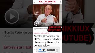 NICOLAS REDONDO HABLA SOBRE LA DICTADURA DENTRO DEL PSOE [upl. by Tatia]