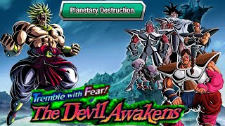 NO ITEM RUN PLANETARY DESTRUCTION STAGE 1 OF TREMBLE WITH FEAR THE DEVIL AWAKENS DBZ DOKKAN BATTLE [upl. by Moseley403]