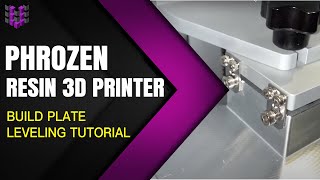 U3DPS  Phrozen 3D Printer  Z Axis Calibration Build Plate Leveling [upl. by Eddra]