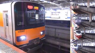 東武スカイツリーライン北千住駅発着シーン集2024年8月30日分 [upl. by Bradman]