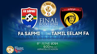 FA Sapmi vs Tamil Eelam FINAL  CONIFA Women World Football Cup 2024 [upl. by Nalym]