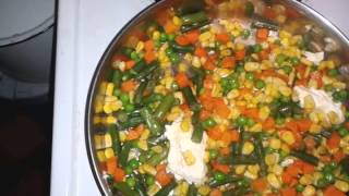 Mixed vegetables quick and easy [upl. by Kcirreg]