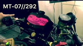 FZ07MT07 Top Speed 292kmh  Dyno [upl. by Akehsat450]