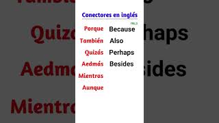 Conectores en inglés aprenderinglesingles [upl. by Ainecey687]