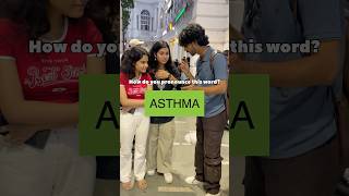 How do you pronounce ASTHMA🤔 shorts [upl. by Anait]