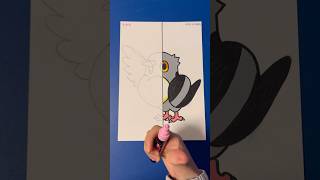 Drawing Pidove from Pokemon with Posca Markerspidove pokemon art posca [upl. by Marie]