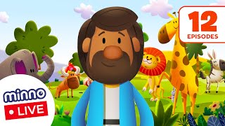 🔴 12 AMAZING Kids Bible Stories from Genesis to Jesus  60 Minutes of Bible Stories for Kids [upl. by Meares484]