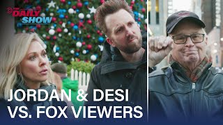 Jordan amp Desi Confront Fox News Viewers About The War on Christmas  The Daily Show [upl. by Nnovahs]