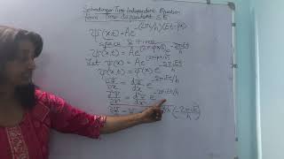 Schrodinger Time Independent Equation from Time Dependent [upl. by Emearg]