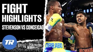 Shakur Stevenson Scores 1 Knockdown Gets Dominate Win Over Conceicao  FIGHT HIGHLIGHTS [upl. by Janella]