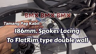 Paano mag kabit ng rayos sa rim  BMX RIM [upl. by Rahab]