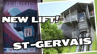 NEW LIFT St Gervais  Le Fayet  Ascenseur des Thermes [upl. by Aryaz]