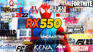 RX 550 Test in 34 Games in 2024 [upl. by Burnaby701]