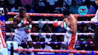 Isaac Dogboe vs Cesar Juarez – Round 4 [upl. by Marilyn606]