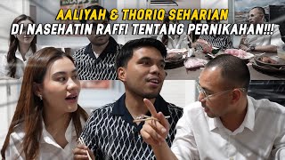 RAFFI IKUT NEMENIN TEST FOOD WEDDING AALIYAH amp THORIQ RAFFI SIAP JADI MC DI NIKAHAN AALTHORR [upl. by Ymaral]