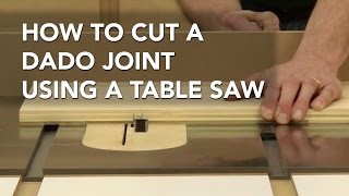 How to Cut a Dado with a Table Saw [upl. by Yantruoc]