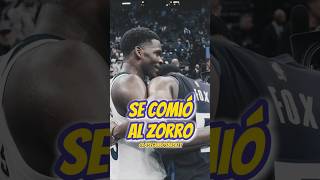 Al final del cuento el lobo Edwards se come al zorro😨 nba anthonyedwards baloncesto [upl. by Pacifa]