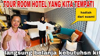 TOUR ROOM HOTEL YG KITA TEMPATI amp LANGSUNG BELANJA KEPERLUAN KITA SELAMA DI BALI HADIAH DARI SUAMI [upl. by Ssor26]