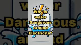 Why is water dangerous around electricity jbtechnicians waterandelectricity electricalsafety [upl. by Leinahtan]