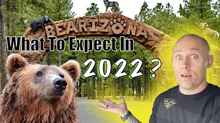 Bearizona Drivethru Wildlife Park Williams AZ Outdoor Zoo Bears Wolfs 2022 Season  Polar Express [upl. by Ahsiemak1]