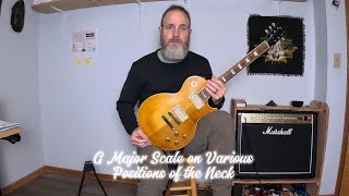 Playing G Major Scale in Various Positions of the Neck and Improvising [upl. by Teews615]