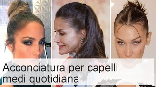 Acconciatura per capelli medi per la scuola foto e tutorial DIY [upl. by Ludie595]