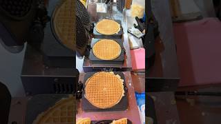 Corn Cheese Waffles  Korean Street Food shorts [upl. by Lefton]