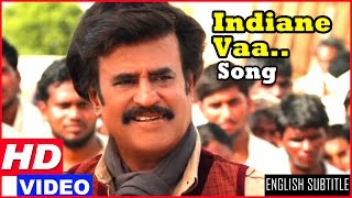 Lingaa Tamil Movie Scenes HD  Villagers work hard to build the dam  Indiane Vaa Song HD [upl. by Ames]