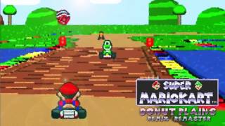 Super Mario Kart SNES  Donut Plains RemixRemaster [upl. by Basset]