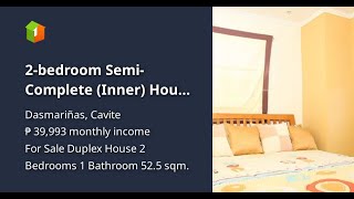 2bedroom SemiComplete Inner House For Sale in Dasmarinas Cavite  Trinity  Suntrust [upl. by Oiziruam570]