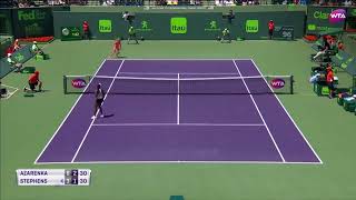 Sloane Stephens 2018 Miami Title Run Highlights [upl. by Eetsud]