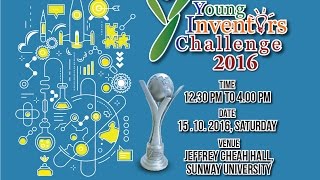 Young Inventors Challenge YIC 2016 Grand Finale Video [upl. by Rehpotsirhc655]