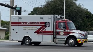 QUICK CATCH OF PEMBROKE PINES FIRE RESCUE RESPONDING IN UNIVERSITY DRIVE IN PEMBROKE PINES FLORIDA [upl. by Aramad]