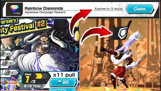 I Spent My Expiring Rainbow Diamonds on EX Dragon Kaido Rebanner in One Piece Bounty Rush OPBR [upl. by Aikemot]