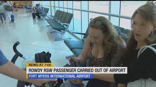 Drunk belligerent woman arrested at Southwest Florida International Airport [upl. by Lyn]