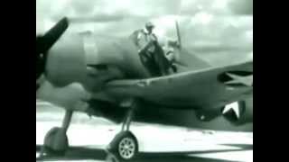 F6F Hellcat 1943 US Navy Pilot Training Film  Waltham onboard [upl. by Charline]