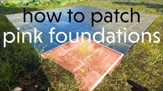 patching pink foundations reconciling wall heights  Ark Survival Evolved 105 [upl. by Eendyc]